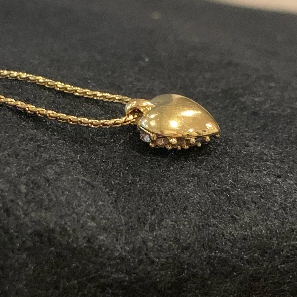 Swarovski Crystal Goldtone HEART Pendant 16 in Necklace - Picture 5 of 14